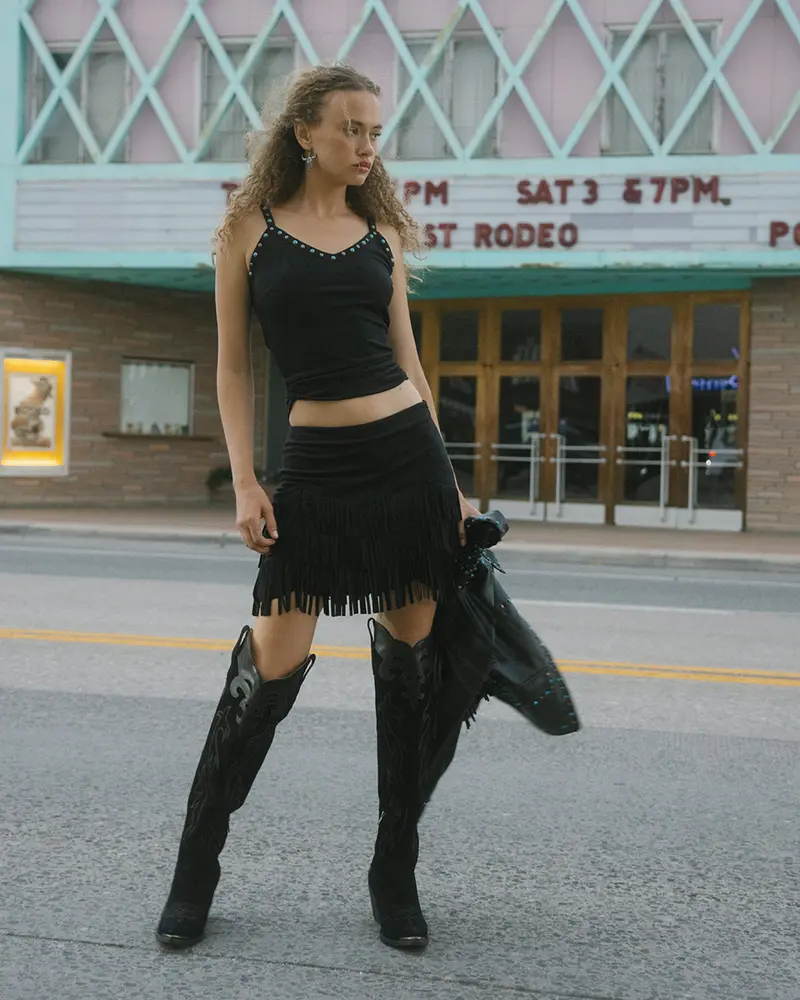Weona Studded Faux Suede Cami 1