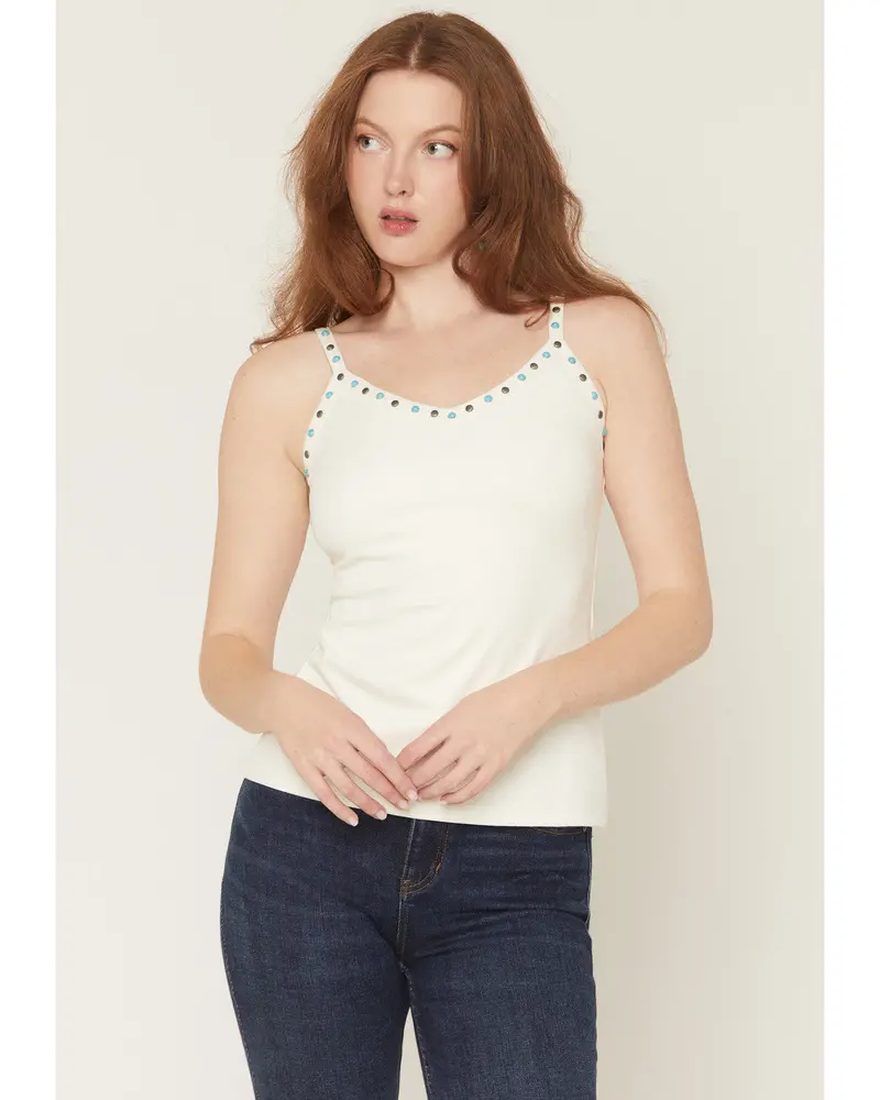 Weona Studded Faux Suede Cami 1
