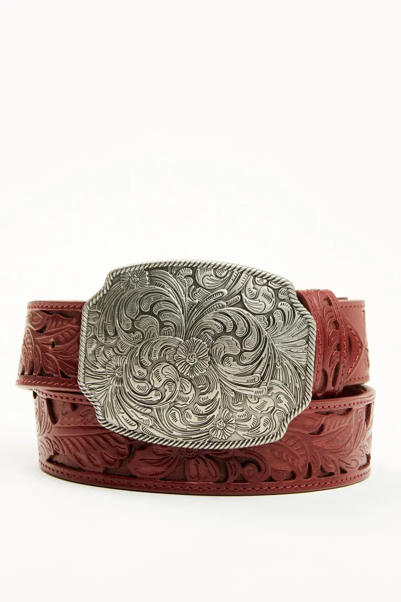 Westerly Drive Red Tooled Belt 1