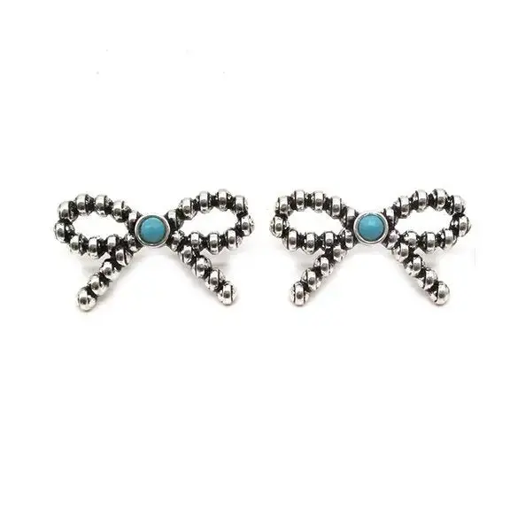 Western Bubble Ribbon Stud Earring 1