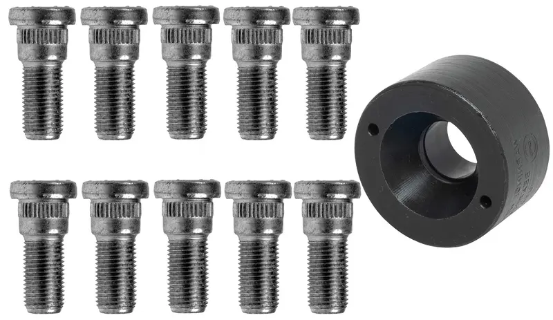 Wheel Stud Kit W/Installation Tool, 1973-88 Amc W/Front Drum Brakes & Jeep 1984-1987 1