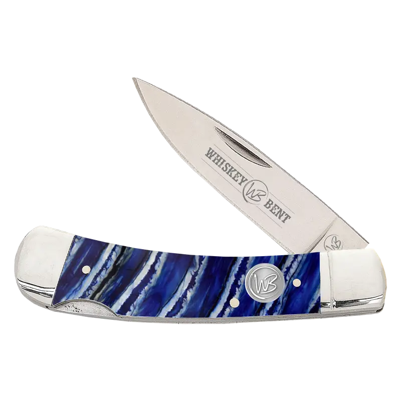 Whiskey Ranch Blue Mammoth Lock Knife - Wb13-03 1
