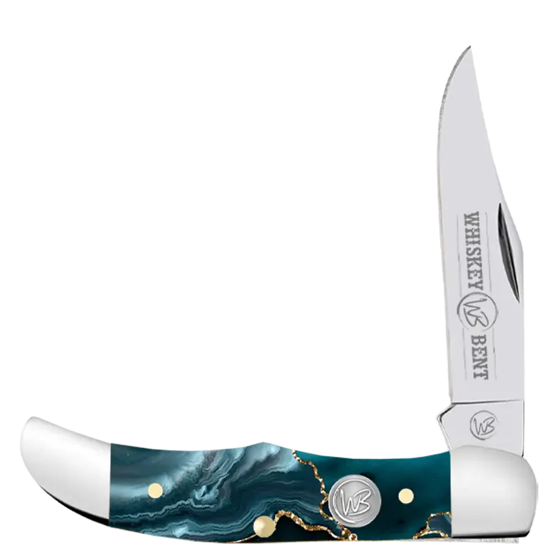 Whiskey Ranch Gold Rush Mini Hunter Knife - Wb14-23 1