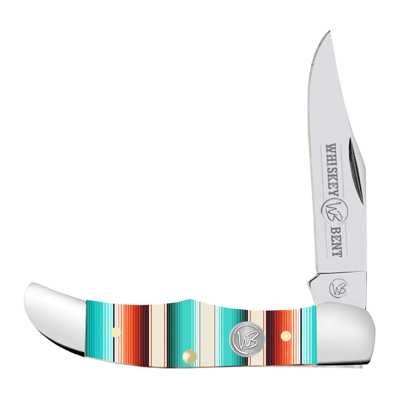 Whiskey Ranch Serape Coastal Mini Hunter Knife - Wb14-01 1