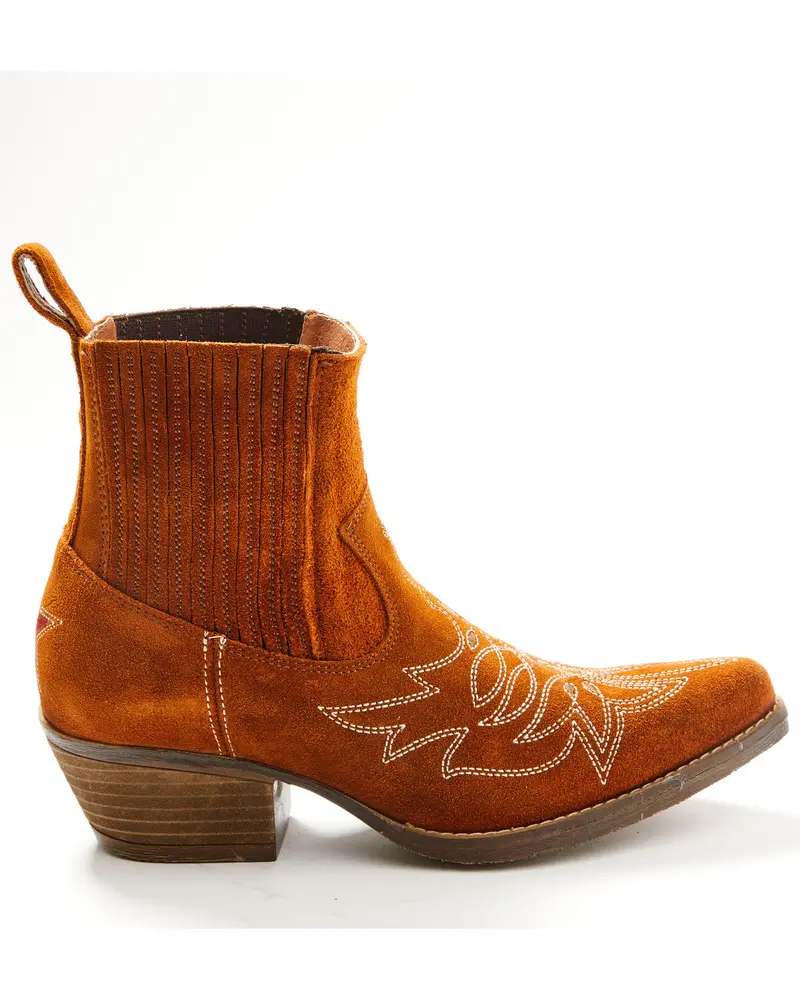 Wildfire Suede Western Booties - Snip Toe 2