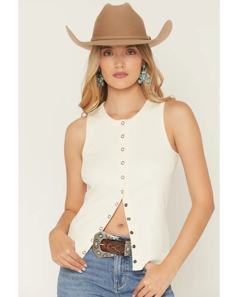 Willow Full Snap Ribbed Tank 1