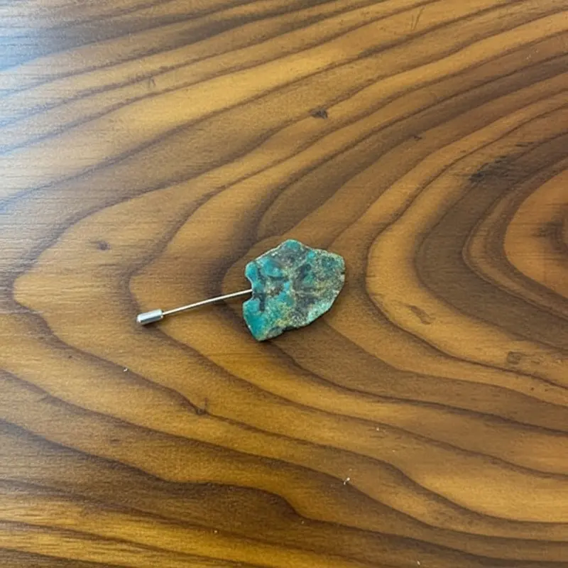 Willow Lane Hat Co. Natural Turquoise Hat Pin - Wl-Pin06-Lg 1
