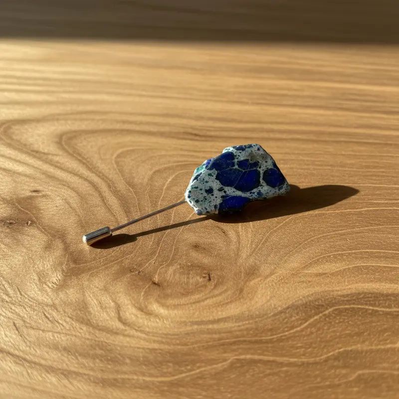 Willow Lane Hat Co. Ocean Blue Stone Stick Hat Pin - Wl-Pin16 1