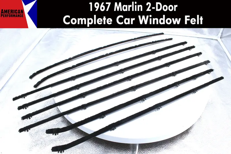 Window Felt/Beltline Weatherstrip Kit, 1967 Amc Marlin 1