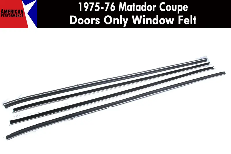Window Felt/Beltline Weatherstrip Kit, 1975-76 Amc Matador, 2-Door Coupe 1