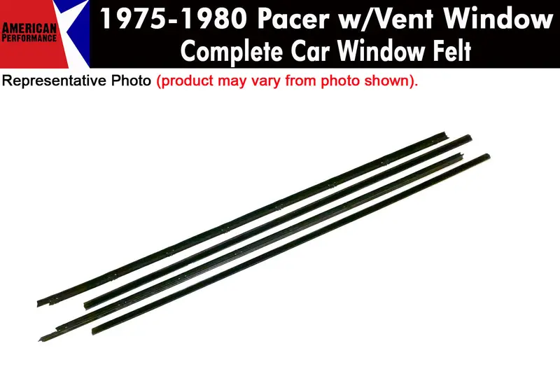 Window Felt/Beltline Weatherstrip Kit, 1975-80 Amc Pacer, With Vent Window 1