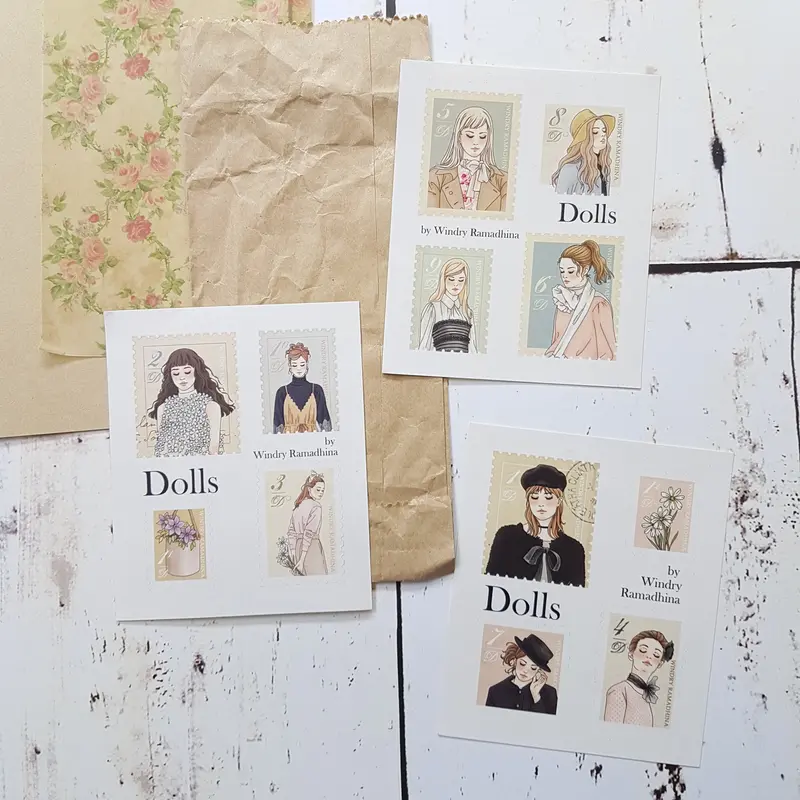 Windry R. - Planner Sticker - Dolls (Postal Stamps) 1
