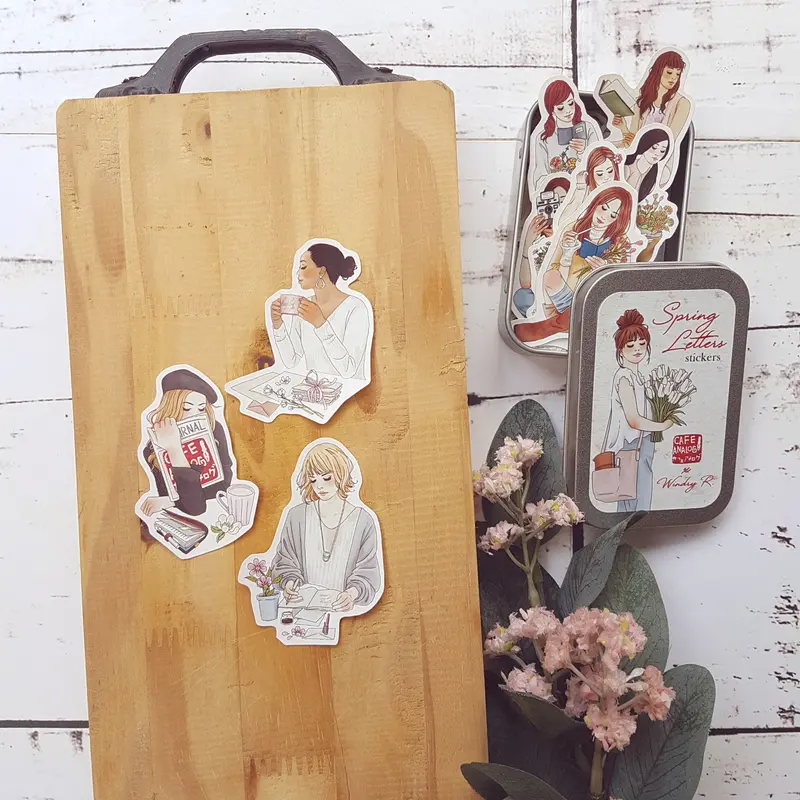 Windry R. - Planner Sticker - Spring Letters (Tin) 1