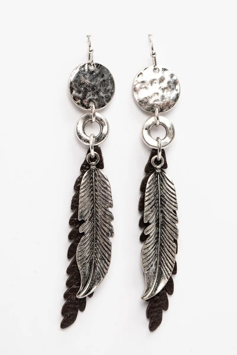 Wing Feather Earrings 1
