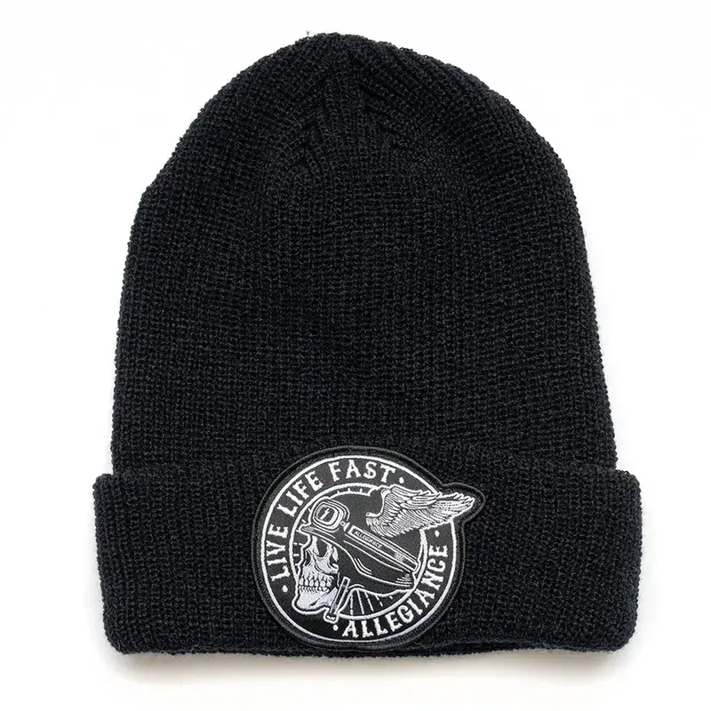 Winged Cuffed Beanie 1
