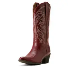 Women's Arait Sangria Heritage J Toe Stretchfit Western Boot - 10061205 1