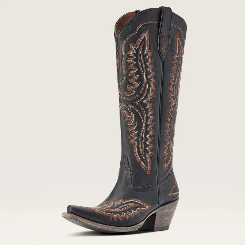 Women's Ariat Brooklyn Black Casanova Western Boot - 10042447 1