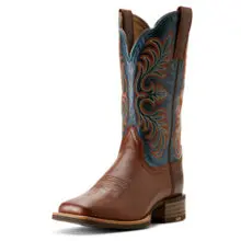 Women's Ariat Gillette Vintage Carmel With Endless Sea Tops Western Boot - 10053605 1