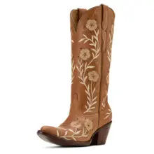 Women's Ariat Romance Soft Honey Tan Western Boot - 10061311 1