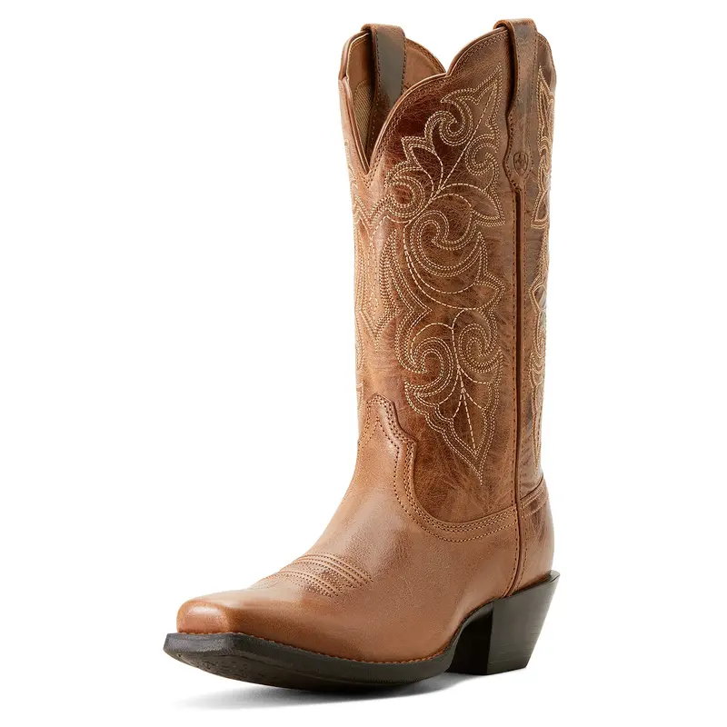 Women's Ariat Round Up Square Toe Ready Russet Square Toe - 10053733 1