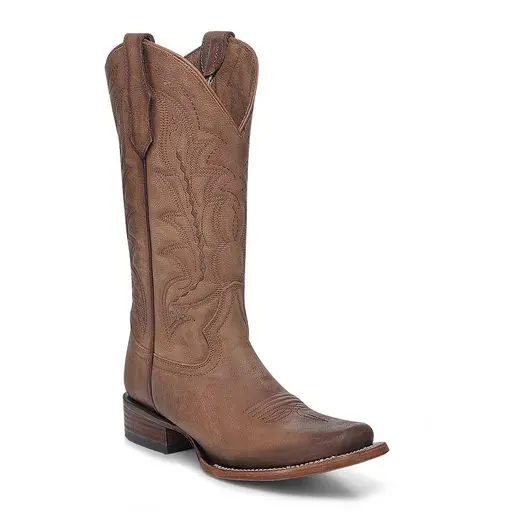Women's Circle G Honey Brown Square Toe Western Boot - L6260 1