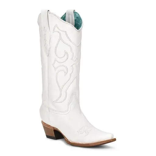 Women's Corral All White Cowgirl Western Boots - Z5046 1