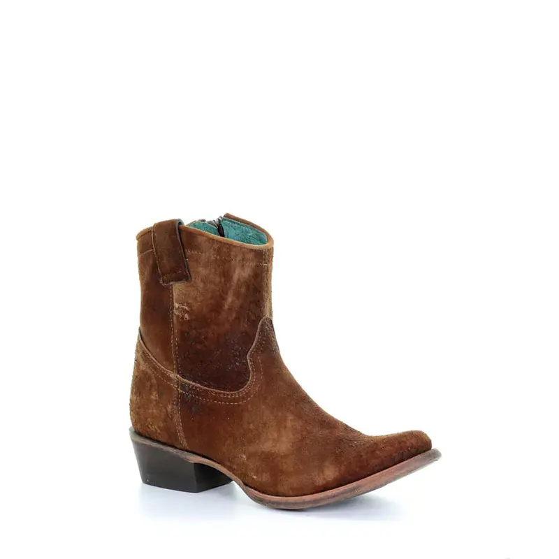 Women's Corral Lambskin Shorty With Zipper - C1064 1