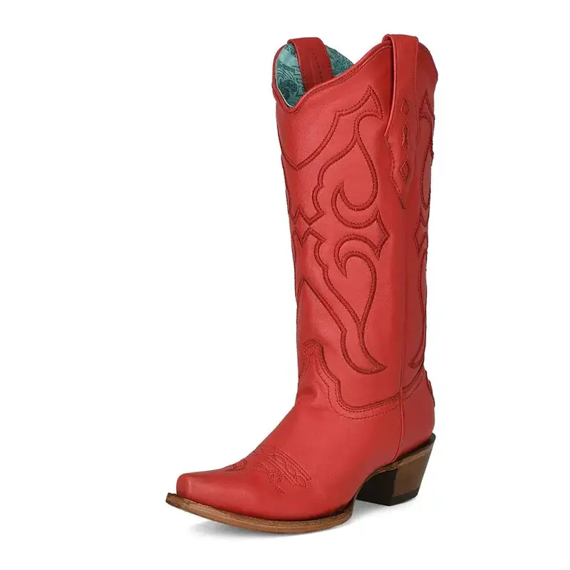 Women's Corral Red Snip Toe Western Boot - Z5073 1