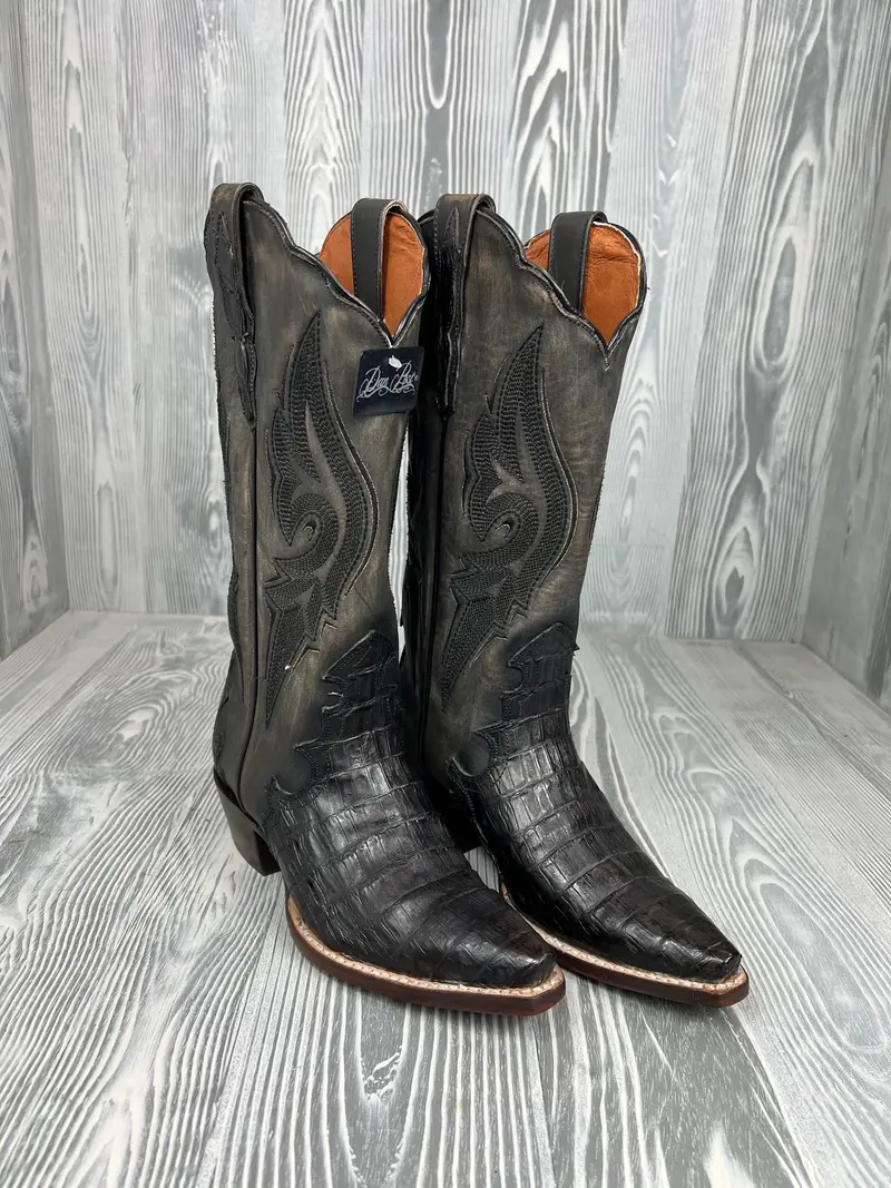 Women's Dan Post Berkeley Black Caiman Belly Western Boot - Dp3060 1