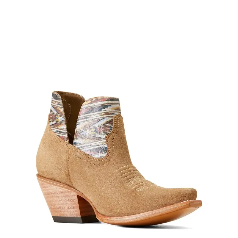 Women's Hazel Chimayo Dijon Roughout Western Boot - 10046971 1
