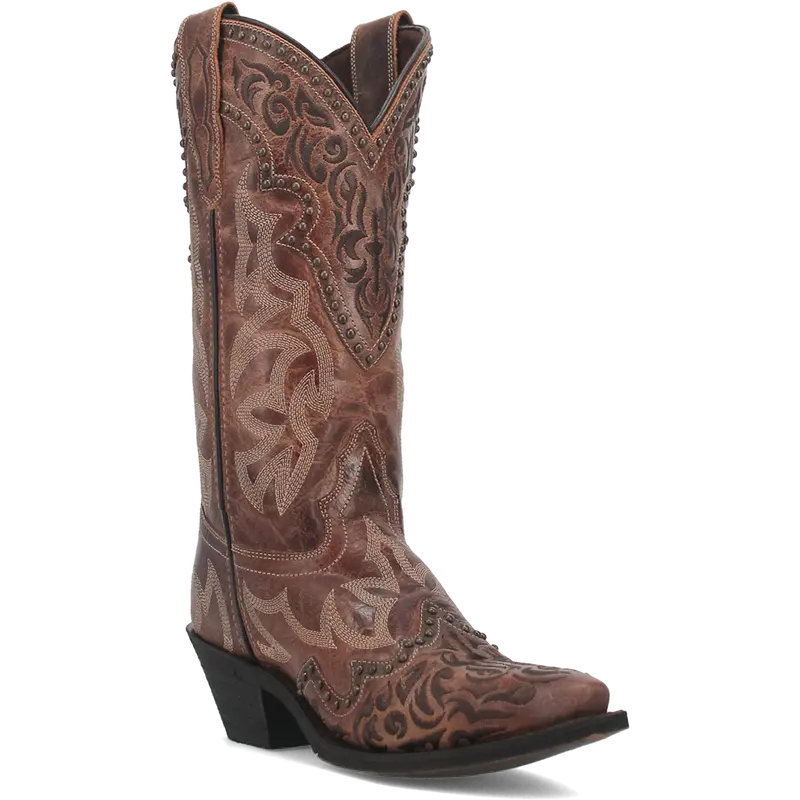 Women's Leredo Braylynn Studded Leather Western Boot - 52410 1