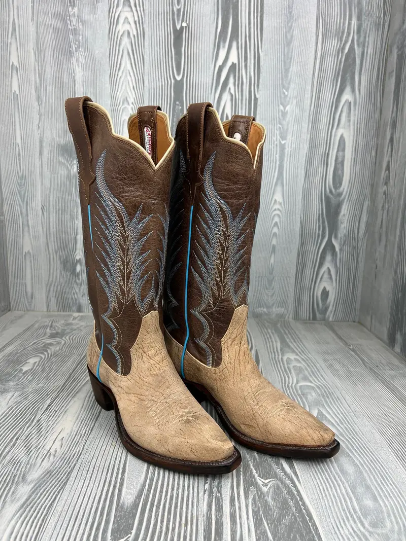 Women's Rios Of Mercedes Clay Washed Goat With 14" Brown Distressed Avatar Tops 1