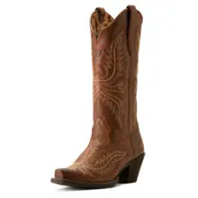 Women's Snip Toe Rafter Tan Round Up Collins Western Boot - 10053788 1