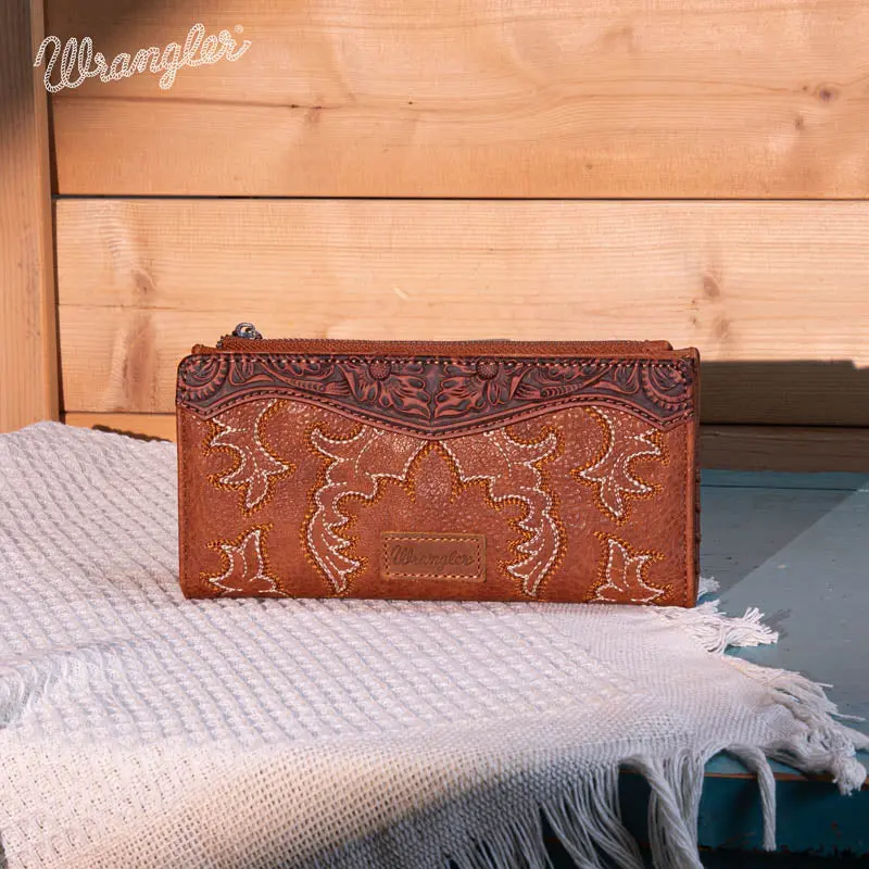 Wrangler Embroidered Bi-Fold Wallet - Wg145-212Br 1