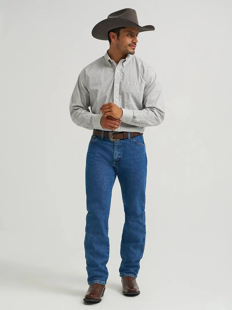 Wrangler® George Strait™ Long Sleeve Button Down One Pocket Shirt - 112368201 1