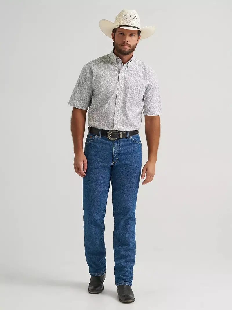Wrangler® George Strait™ Short Sleeve One Pocket Button Down Shirt - 112379056 1