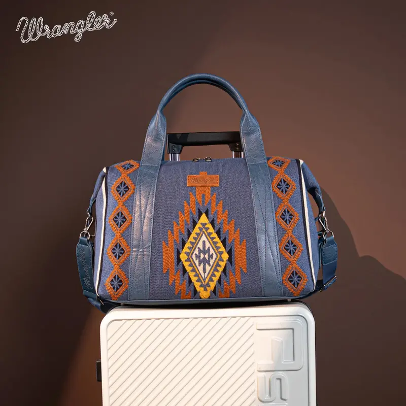 Wrangler Jean Southwestern Print Duffle Bag - Wg174-5110Jn 1