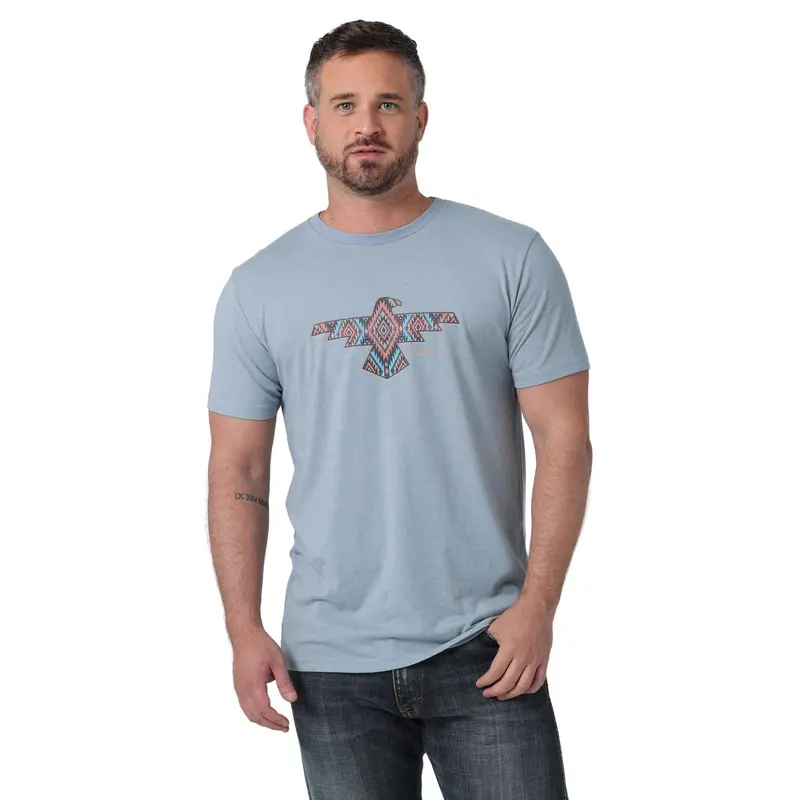 Wrangler® Short Sleeve T-Shirt - Regular Fit - Tradewinds Heather - 112336235 1