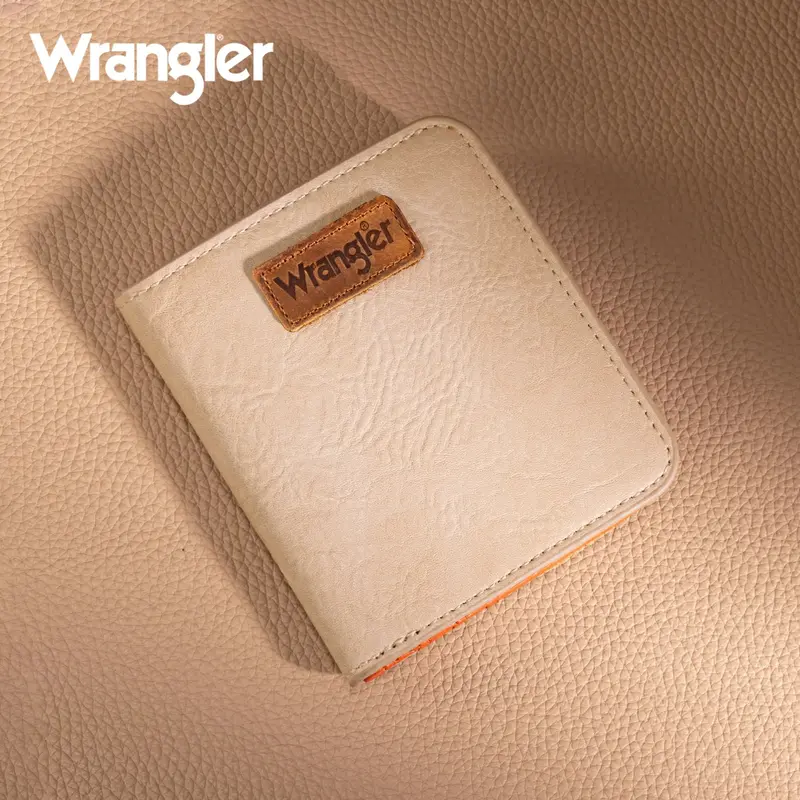 Wrangler Solid Tan Small Bi-Fold Wallet Rfid Card Holder - Wg202-W058tn 1