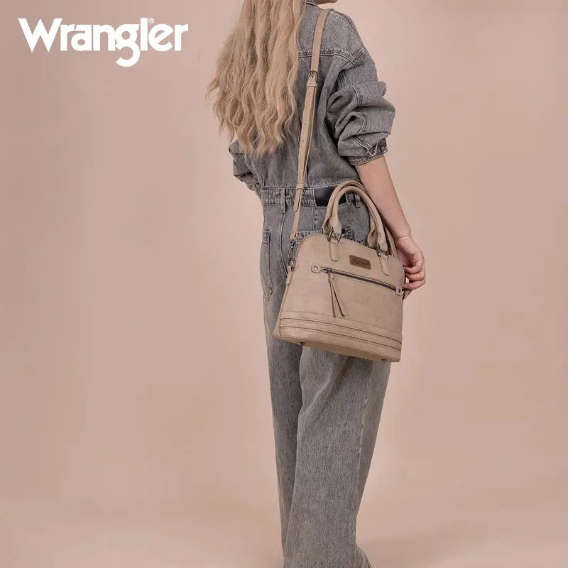 Wrangler Top Handle Classic Barrel Satchel Bag/Crossbody - Wg186-9112Tn 1
