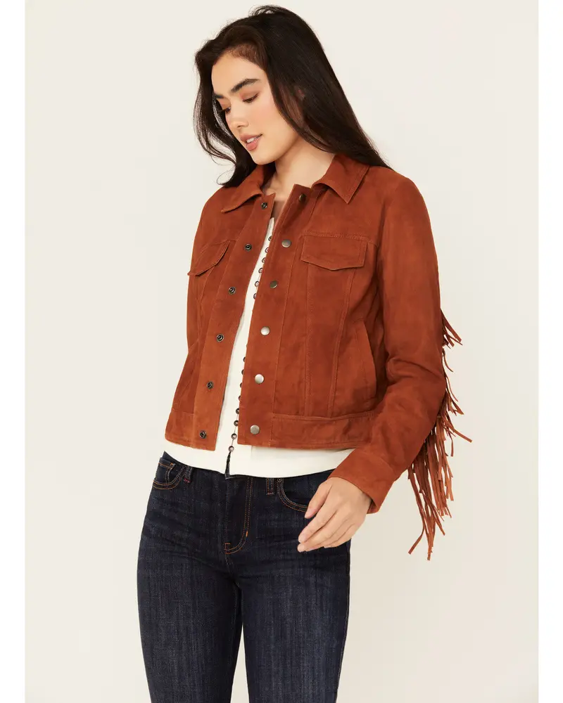 Wynbrook Fringe Suede Jacket 1