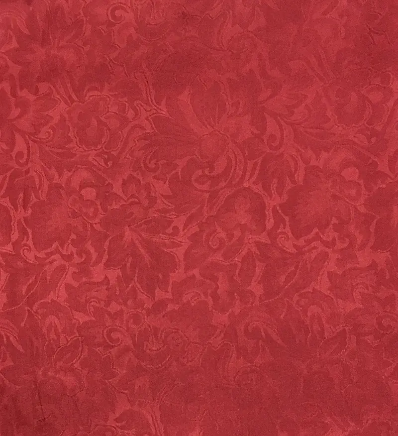 Wyoming Trading Red Jacquard Silk Wild Rag 1