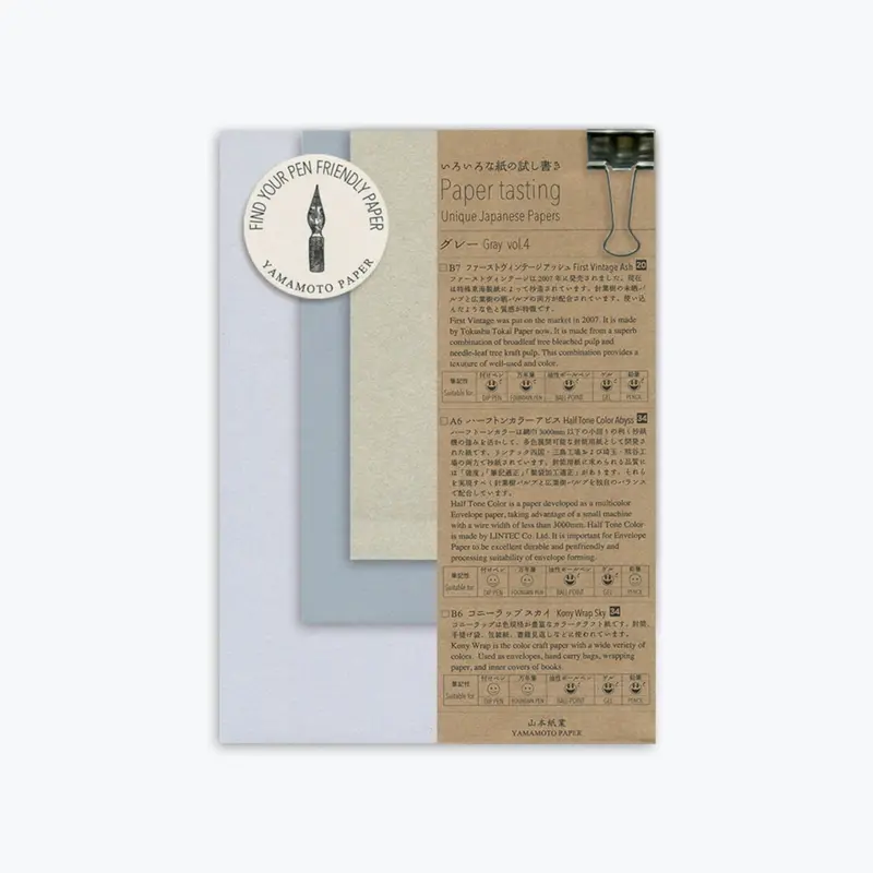 Yamamoto - Notepad - Paper Tasting - Gray Vol.4 1