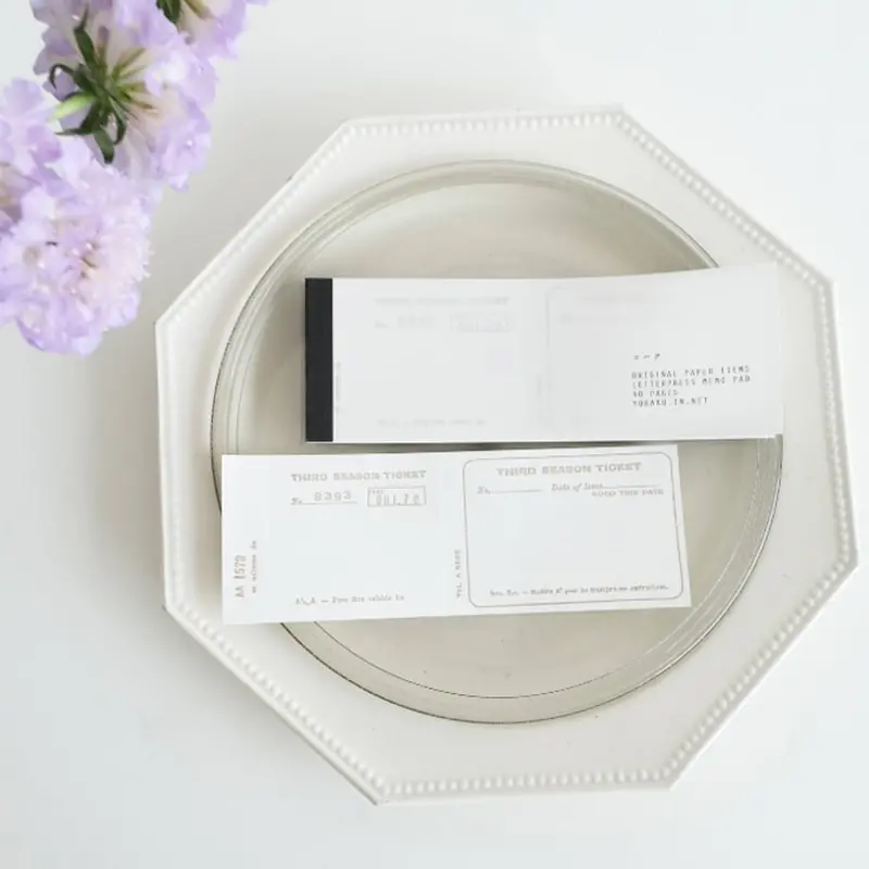 Yohaku - Notepad - Memo Pad - Ticket (Bronze) 1