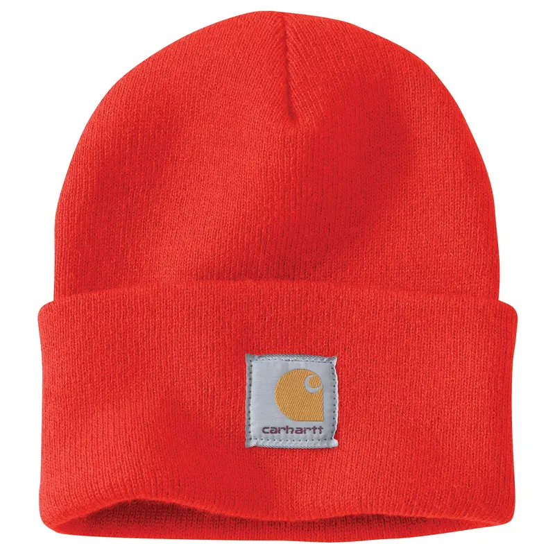 Youth Hunter Orange Carhartt Acrylic Watch Hat 1