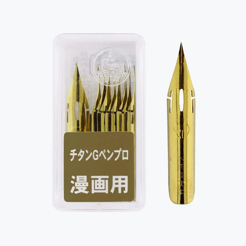 Zebra - Calligraphy Nib - Titanium Pro G Nib - Box Of 10 1