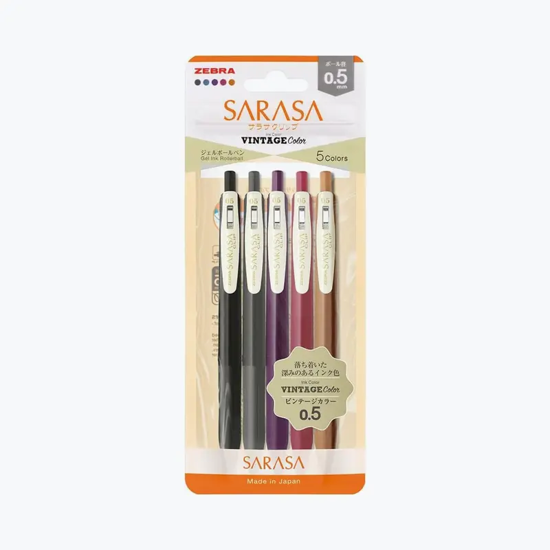 Zebra - Gel Pen - Sarasa Clip - 0.5Mm - Vintage 2 1