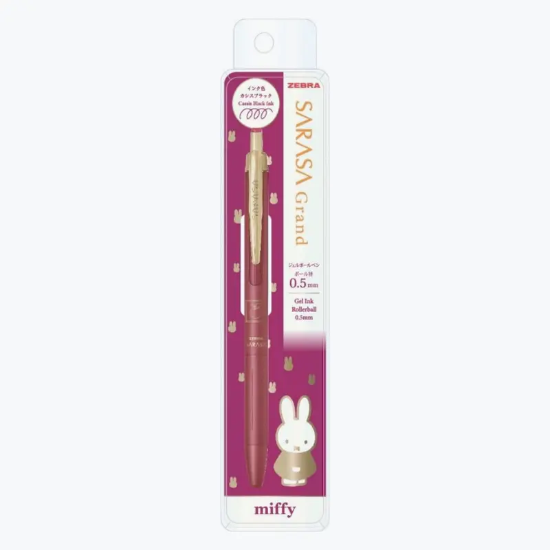 Zebra - Gel Pen - Sarasa Grand - 0.5Mm - Miffy - Cassis Black 1