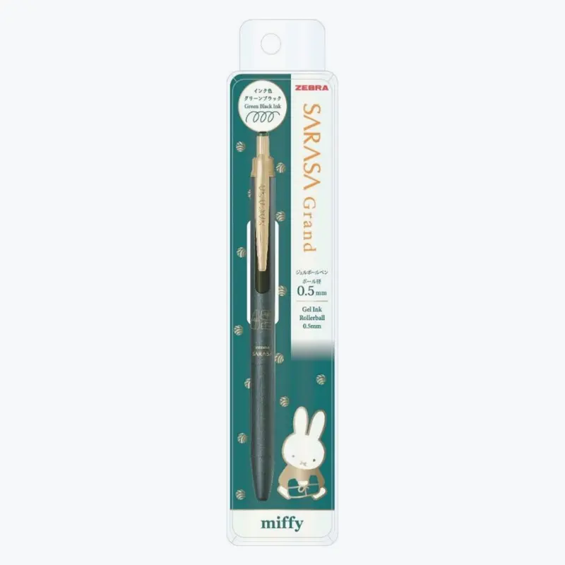 Zebra - Gel Pen - Sarasa Grand - 0.5Mm - Miffy - Green Black 1