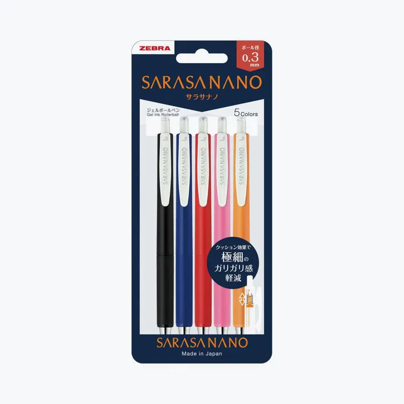 Zebra - Gel Pen - Sarasa Nano - 0.3Mm 1